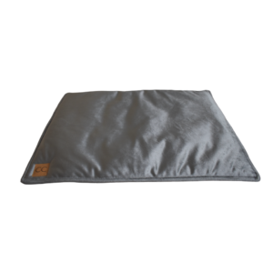 Velvet grijs multi plaid hondenmat hondendeken