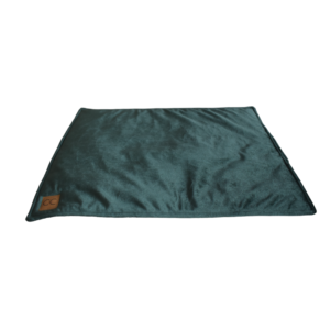 Velvet groen multi plaid hondenmat hondendeken