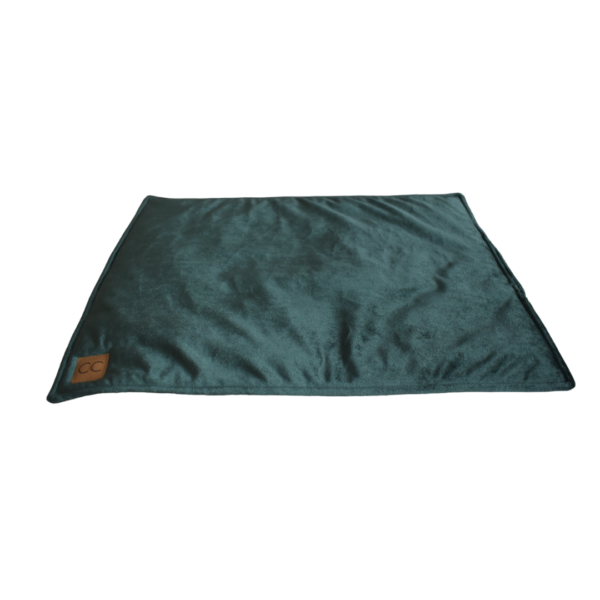 Velvet groen multi plaid hondenmat hondendeken