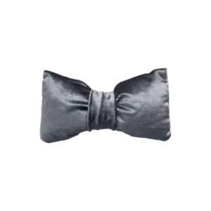 Hondenspeeltje velvet mini strik grijs